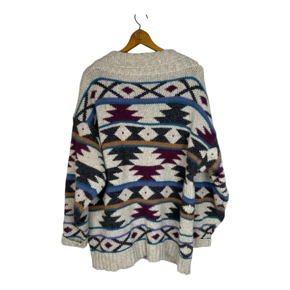 Eddie Bauer Multicolor Patterned Cardigan Sweater - Picture 6 of 7